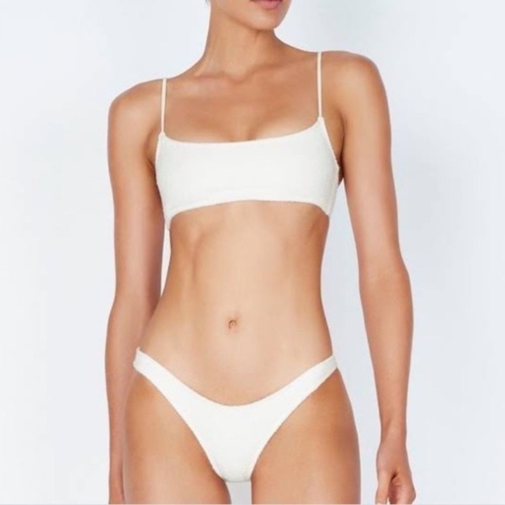 NWT Traingl swim Mica bikini set in coconut terry- s top / m bottom
